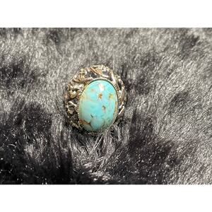 Silvertone adjustable ring